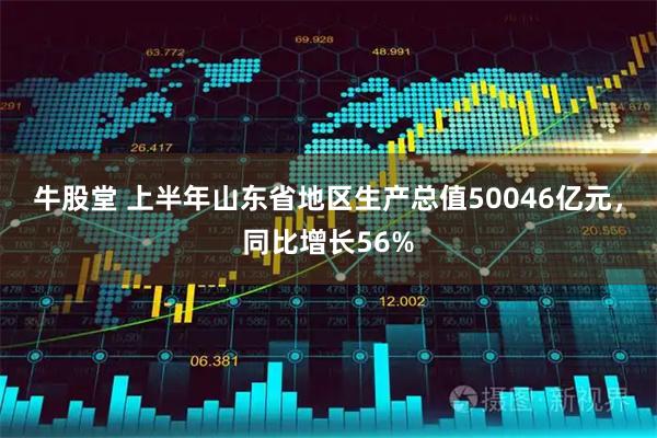 牛股堂 上半年山东省地区生产总值50046亿元，同比增长56%